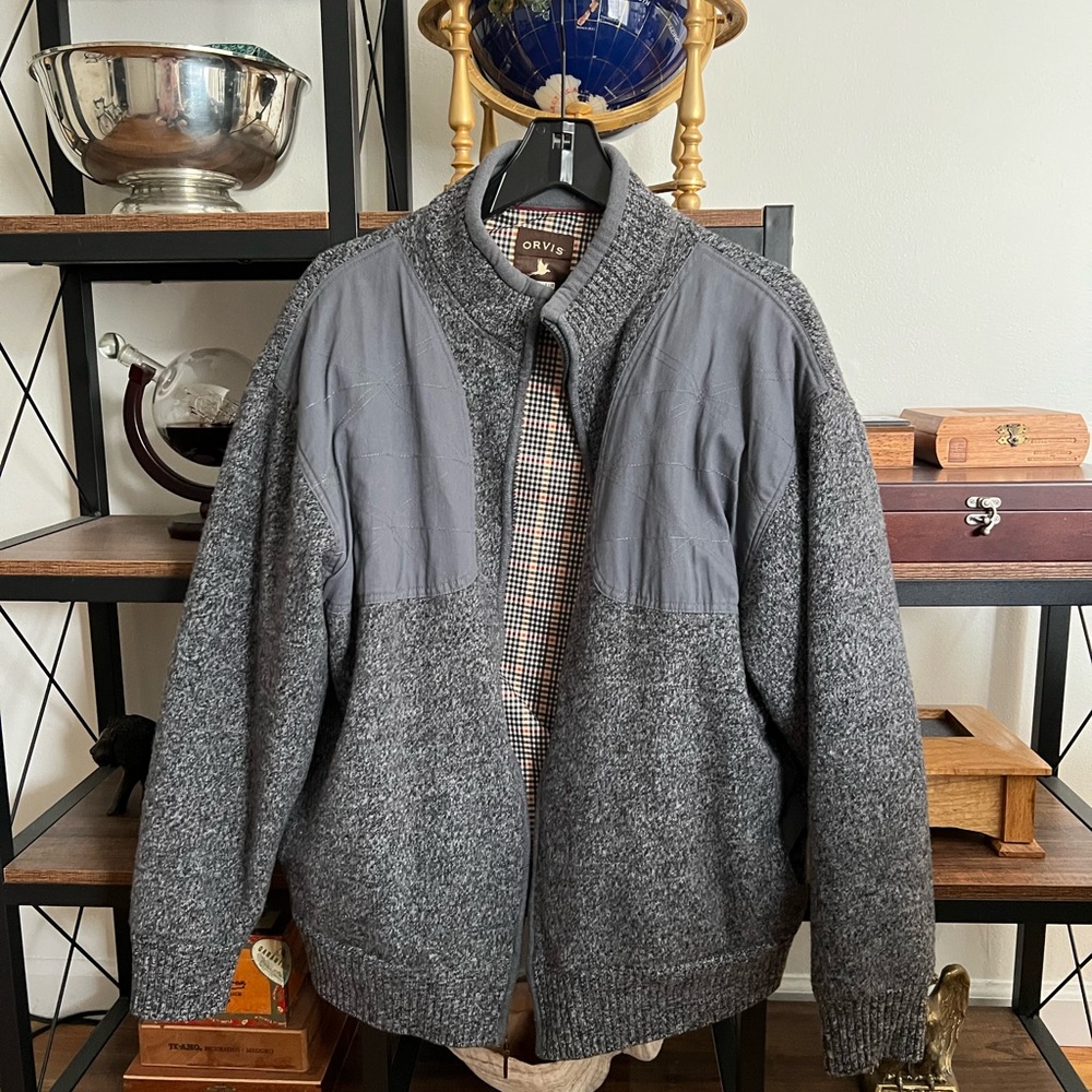 Orvis Grey wool jacket